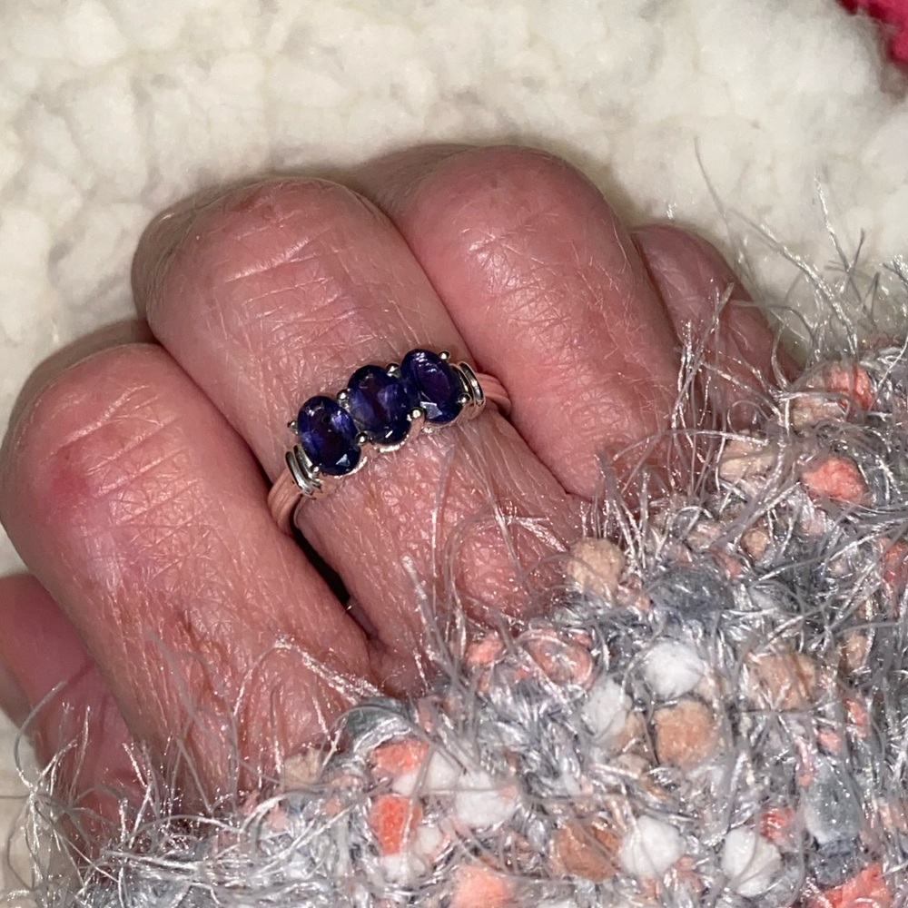 Sterling Silver and Amethyst Ring.